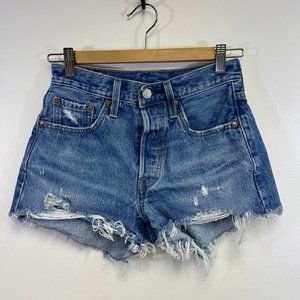 Levi's 501 Premium Denim Cut-Off Shorts, Size 24